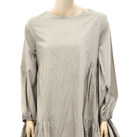 Merlette X Tomorrowland Byward Mini Dress Ruffle Solid Resort Cotton XS 266156 - Picture 4 of 6